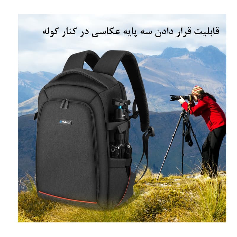 کوله پشتی دوربین پلوز مدل Outdoor — تصویر ۳