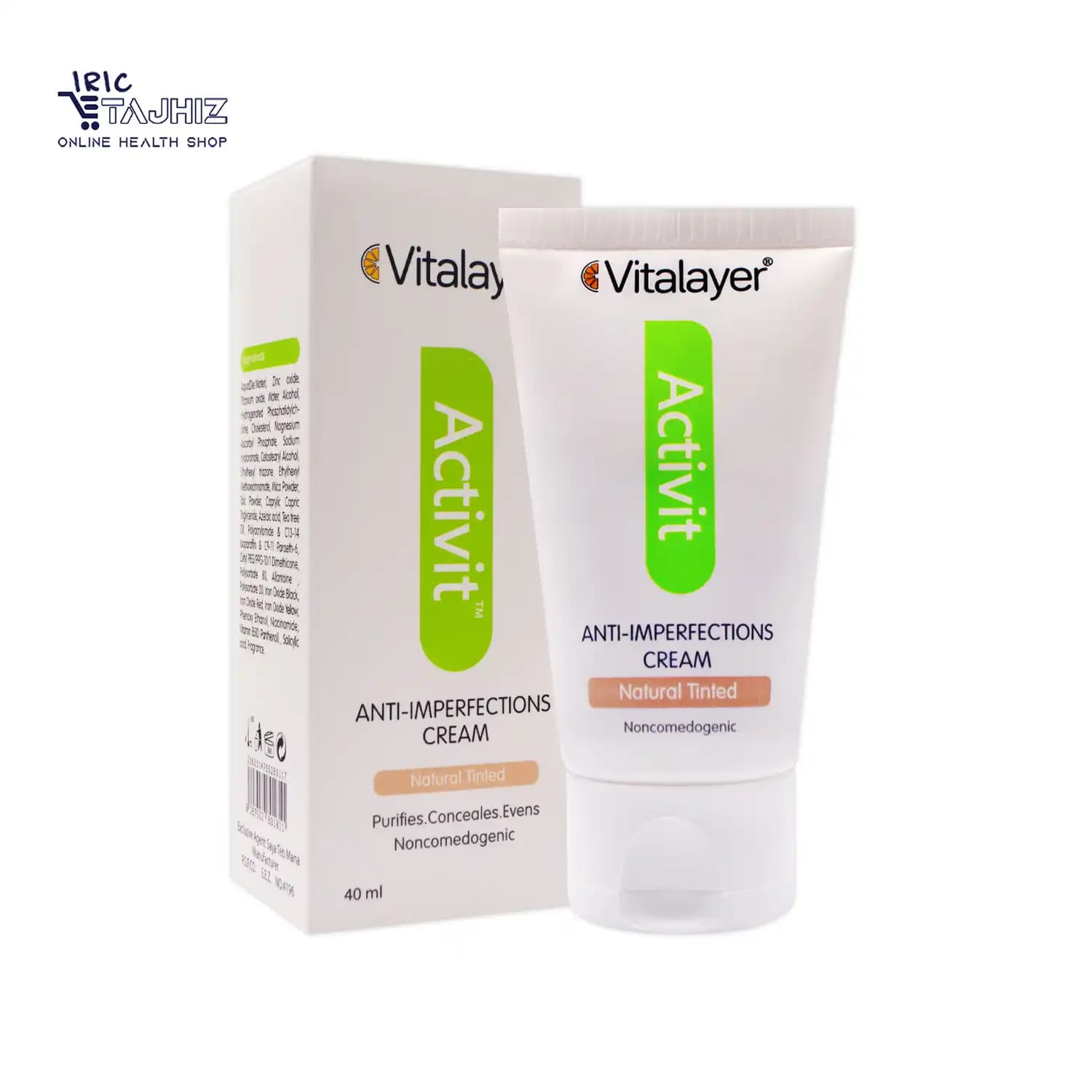 کرم ضد جوش رنگی اکتی ویت ویتالیر Vitalayer حجم 40 میلی لیتر — تصویر ۷