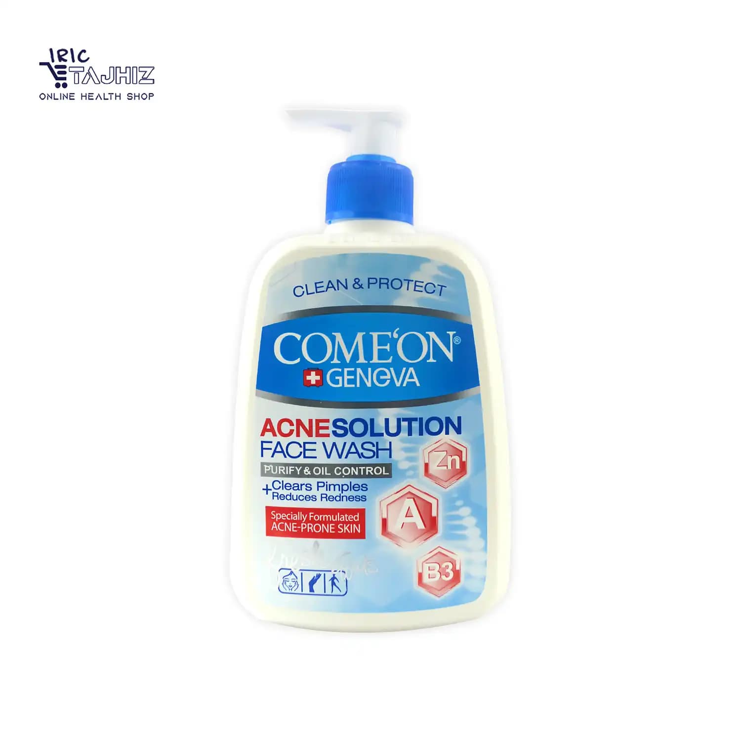 ژل شستشوی صورت کامان COMEON مدل ACNE SOLUTION — تصویر ۲