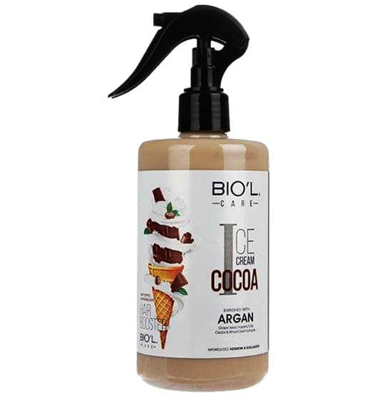 لوسیون موی بدون آبکشی بستنی بیسکوییتی بیول حجم 400 میلی لیتر Biol