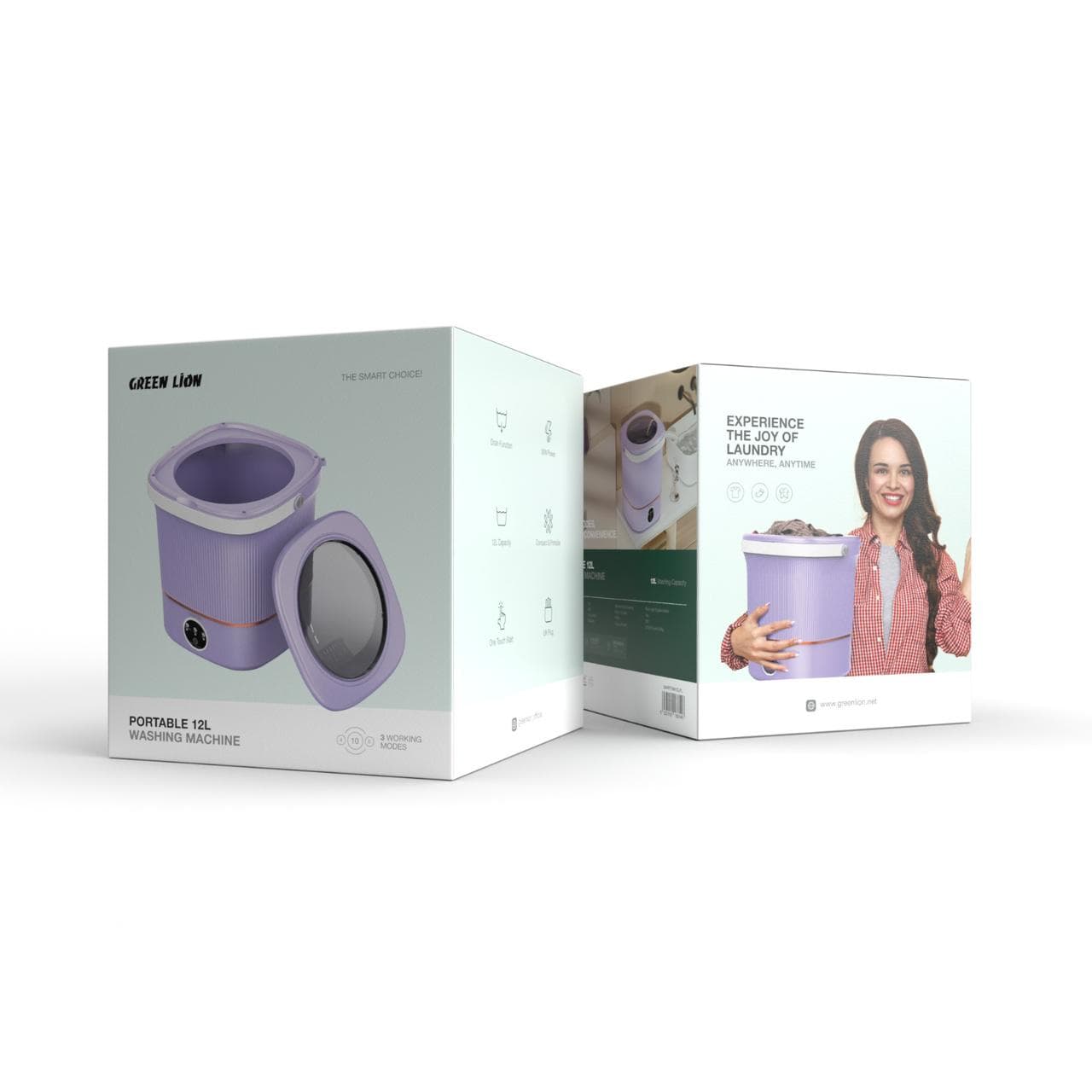ماشین لباسشویی 12 لیتری قابل حمل گرین لاین Washing Machine — تصویر ۲