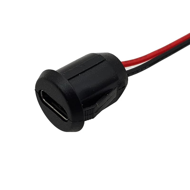 جک مادگی سیم دار USB TYPE-C