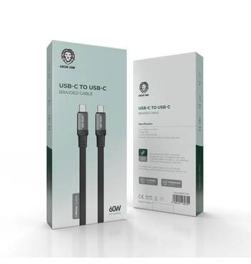 کابل گرین لاین تایپ سی به تایپ سی مدل Green Lion 60W — تصویر ۴