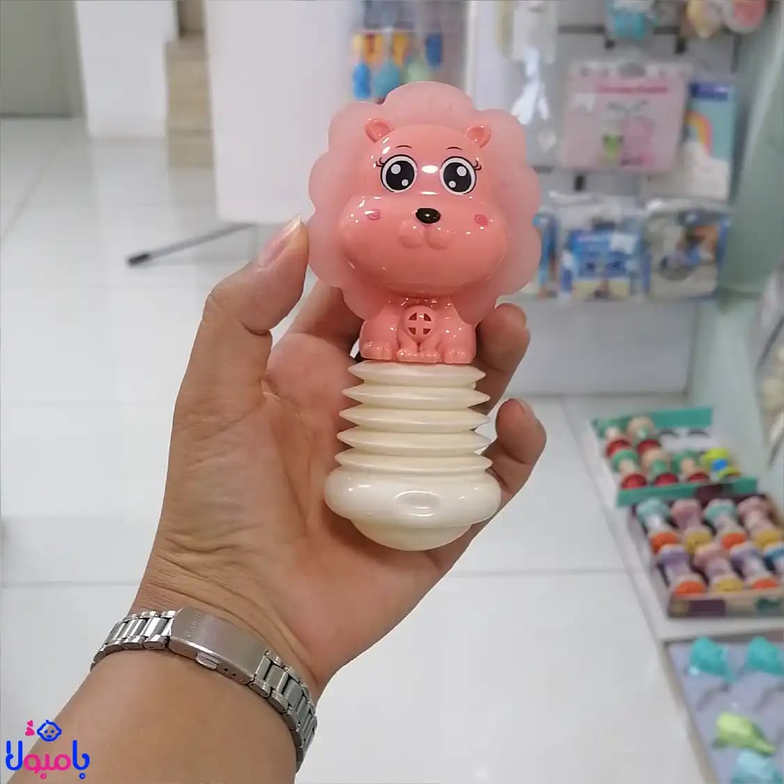 جغجغه آکاردئونی کودک طرح شیر فانتزی baby love — تصویر ۱۱