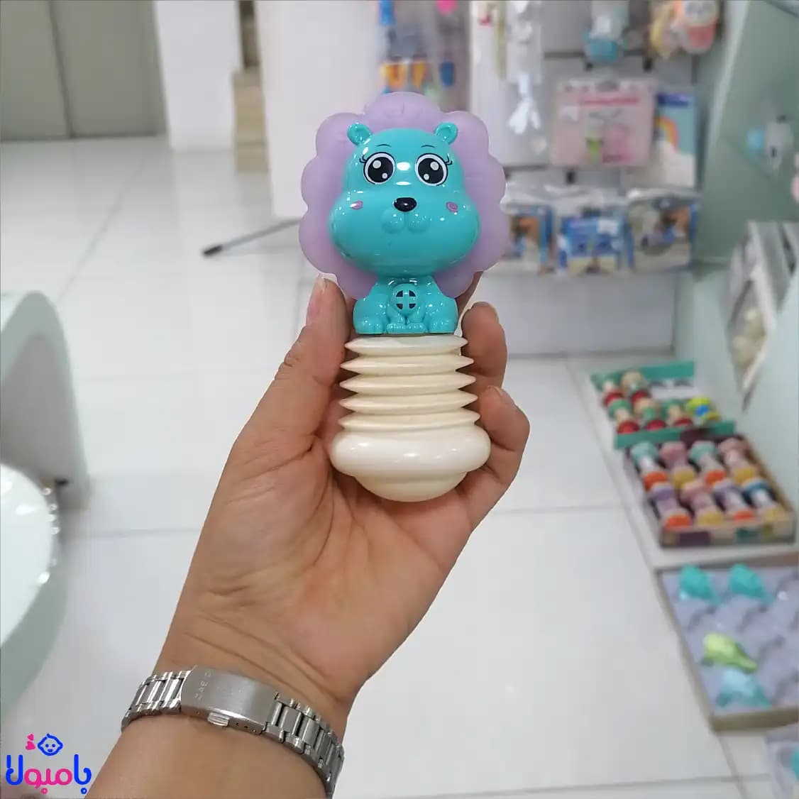 جغجغه آکاردئونی کودک طرح شیر فانتزی baby love — تصویر ۱۰
