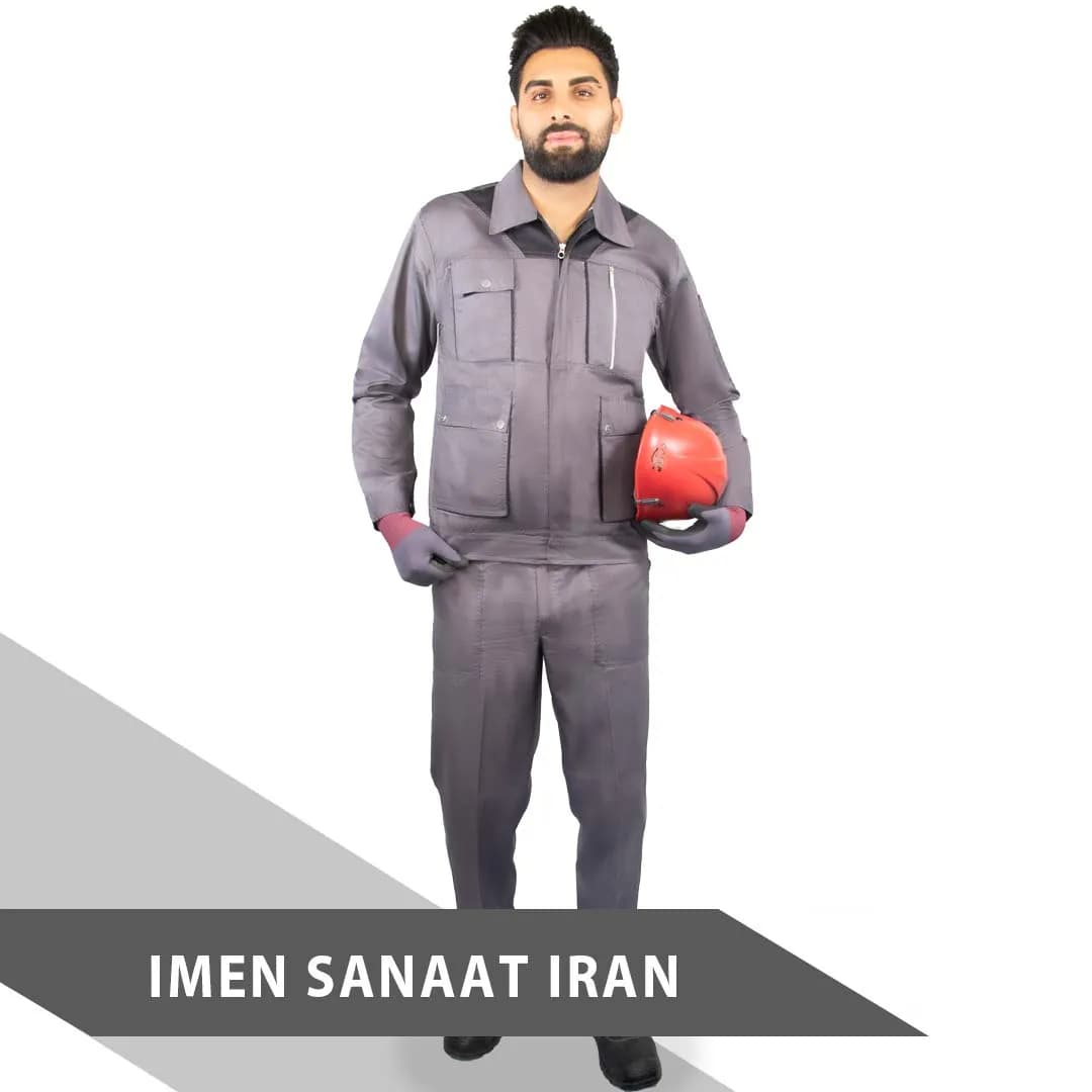لباس کار تیتان طوسی روشن و تیره کد 1161 — تصویر ۶