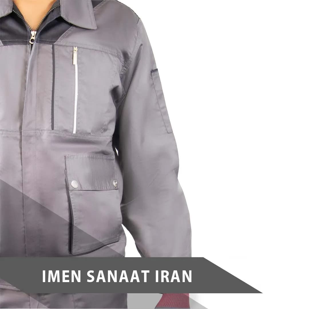لباس کار تیتان طوسی روشن و تیره کد 1161 — تصویر ۵