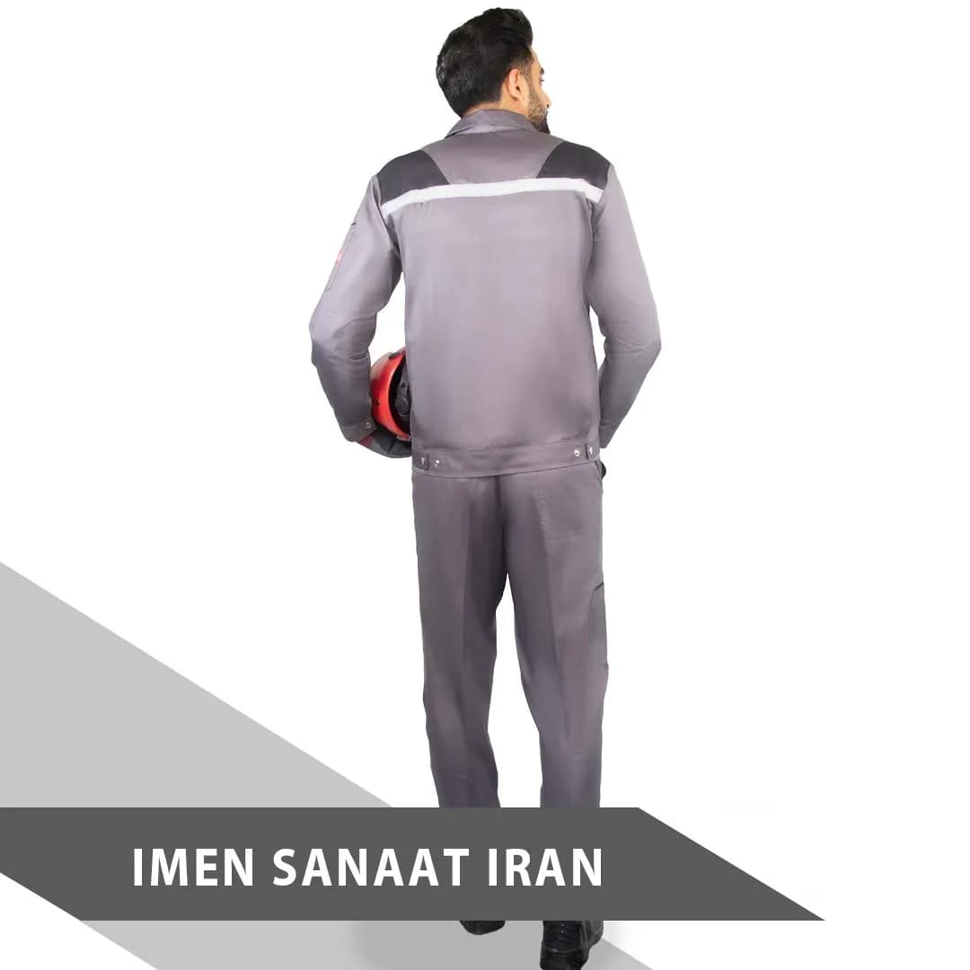 لباس کار تیتان طوسی روشن و تیره کد 1161 — تصویر ۴
