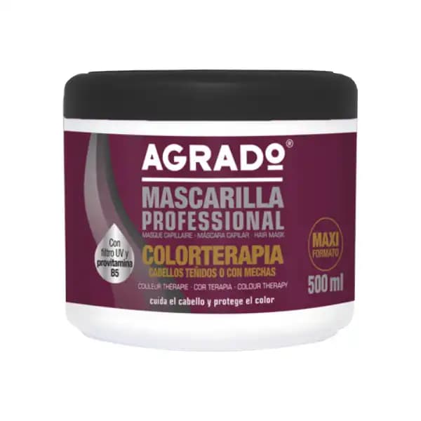 ماسک موهای رنگ شده AGRADO مدل COLORTERAPIA حجم 500 میل — تصویر ۳