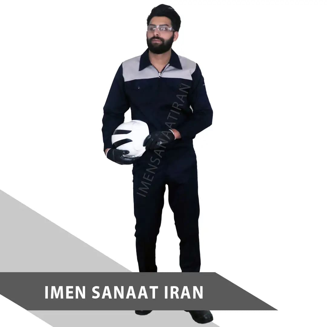 لباس کار سفارشی سرمه ای تیره طوسی کد 1070 — تصویر ۲
