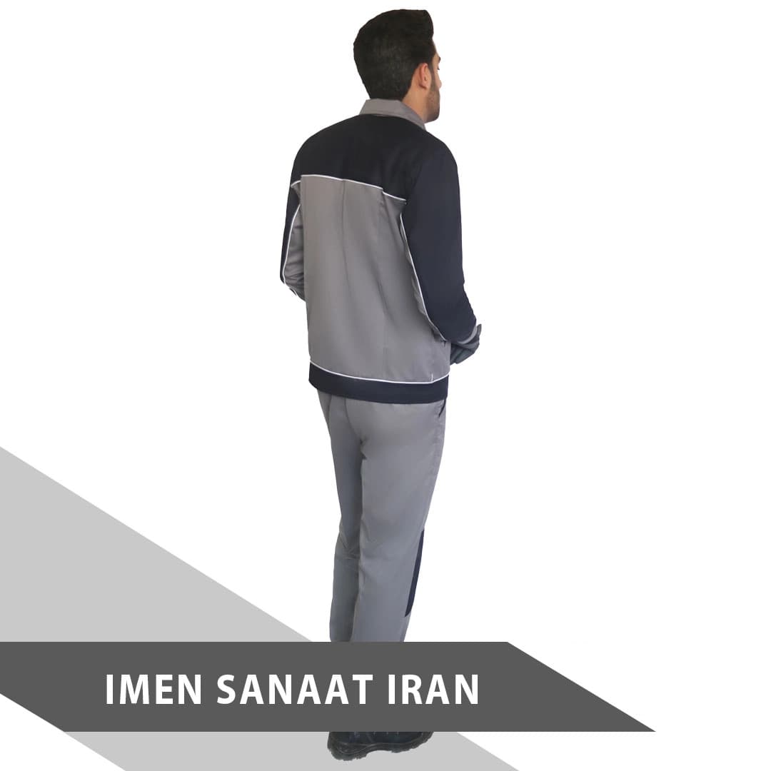 لباس کار آنکو رنگ طوسی کد 898 — تصویر ۳