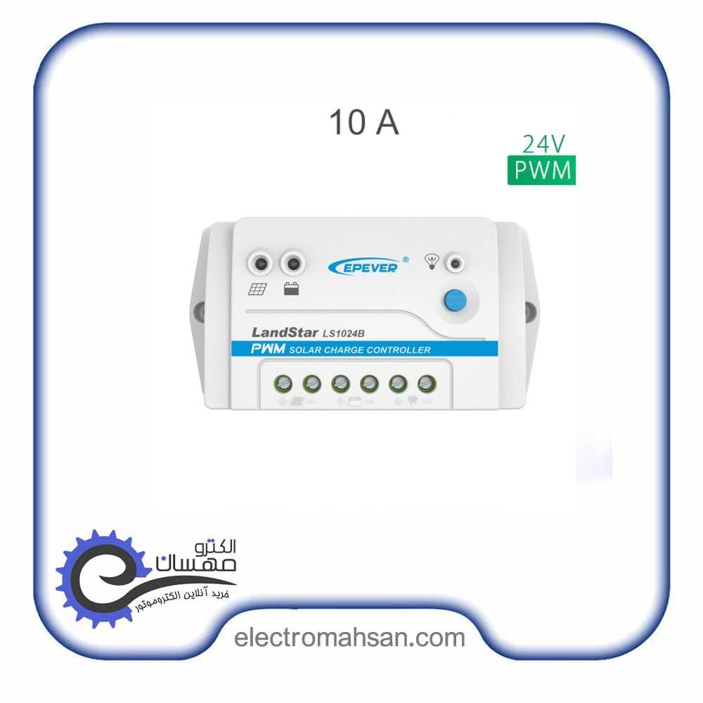 شارژ کنترلر خورشیدی ای پی اور 10آمپر 24 ولت مدل LS1024B سری PWM — تصویر ۳