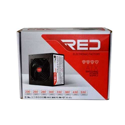 پاور کیس کامپیوتر RED مدلMAJESTIC 280w — تصویر ۴
