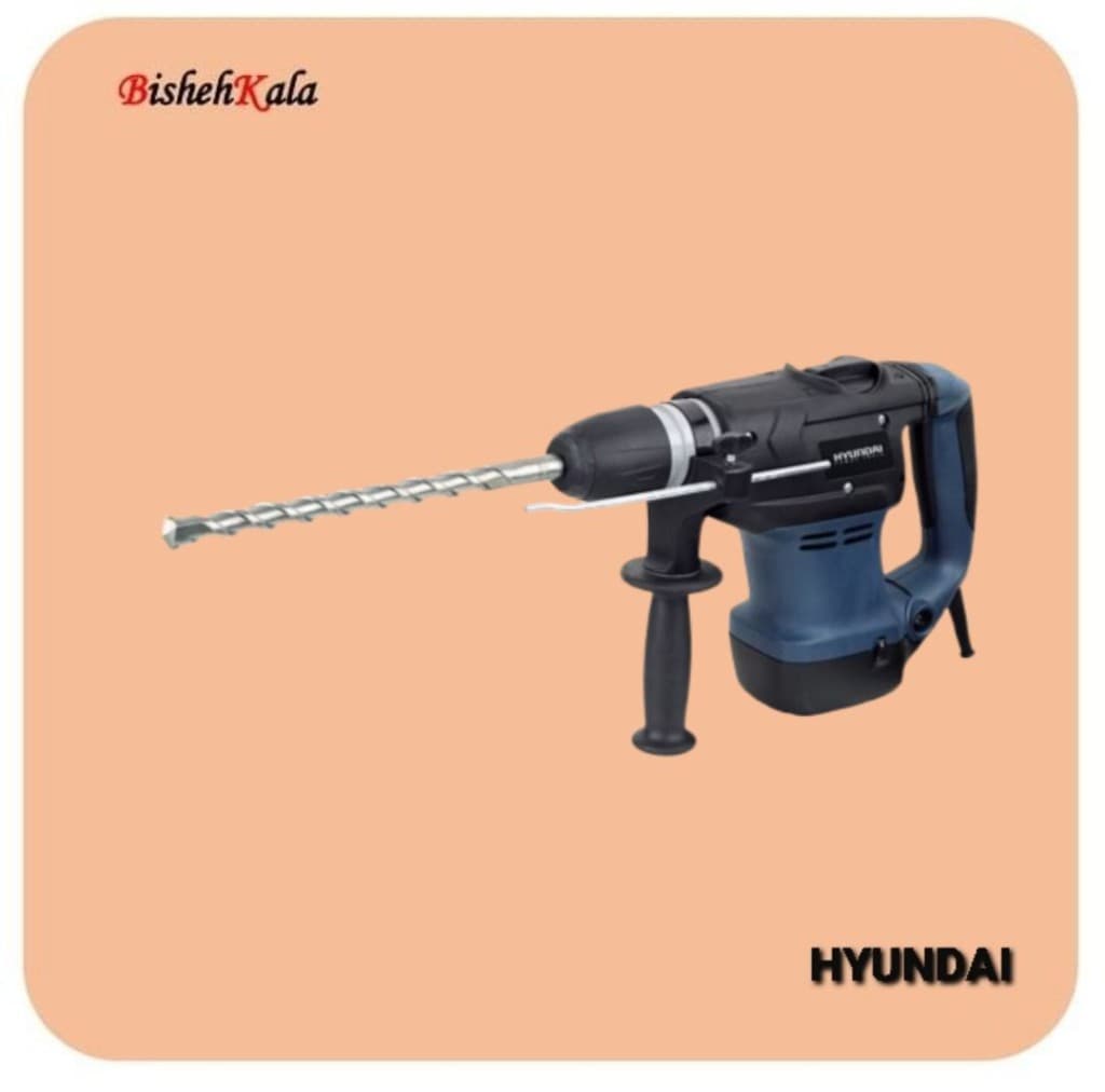 دریل بتن کن 5 شیار 1200 وات HYUNDAI هیوندای مدل HP1240M-RH کد(3) — تصویر ۴