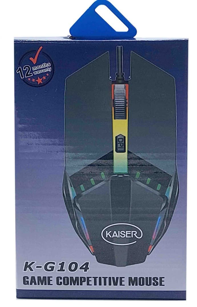 موس سیم دار کایزر گیمینگ KAISER K-G104 — تصویر ۴