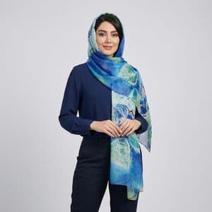 شال زنانه مدل حریر شیشهای کد Mo_114