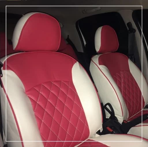 روکش صندلی پژو 206 Peugeot مدل لمسه لوزی برند R-618) ECCCO)