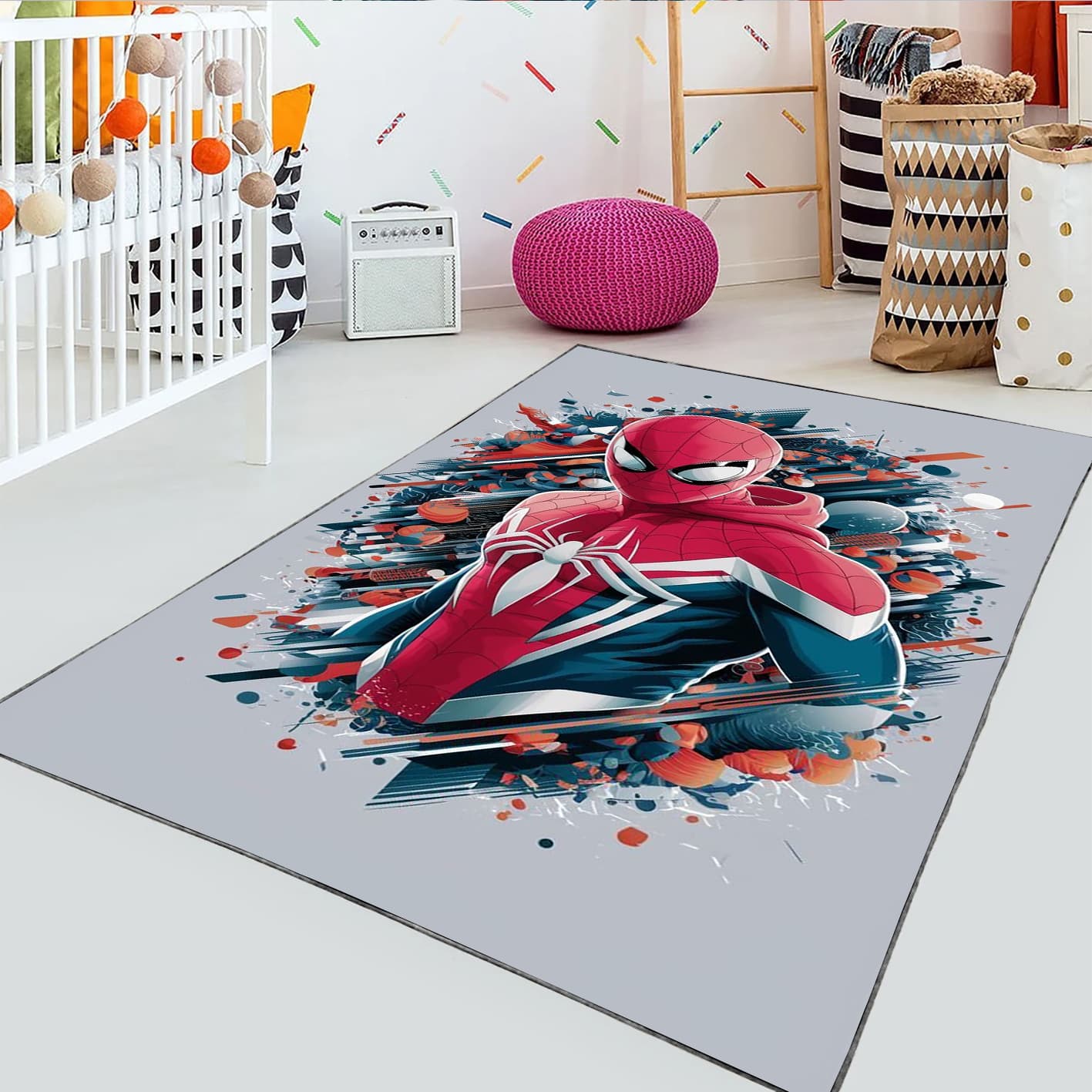 فرشینه طرح مرد عنکبوتی سه بعدی WA-3938