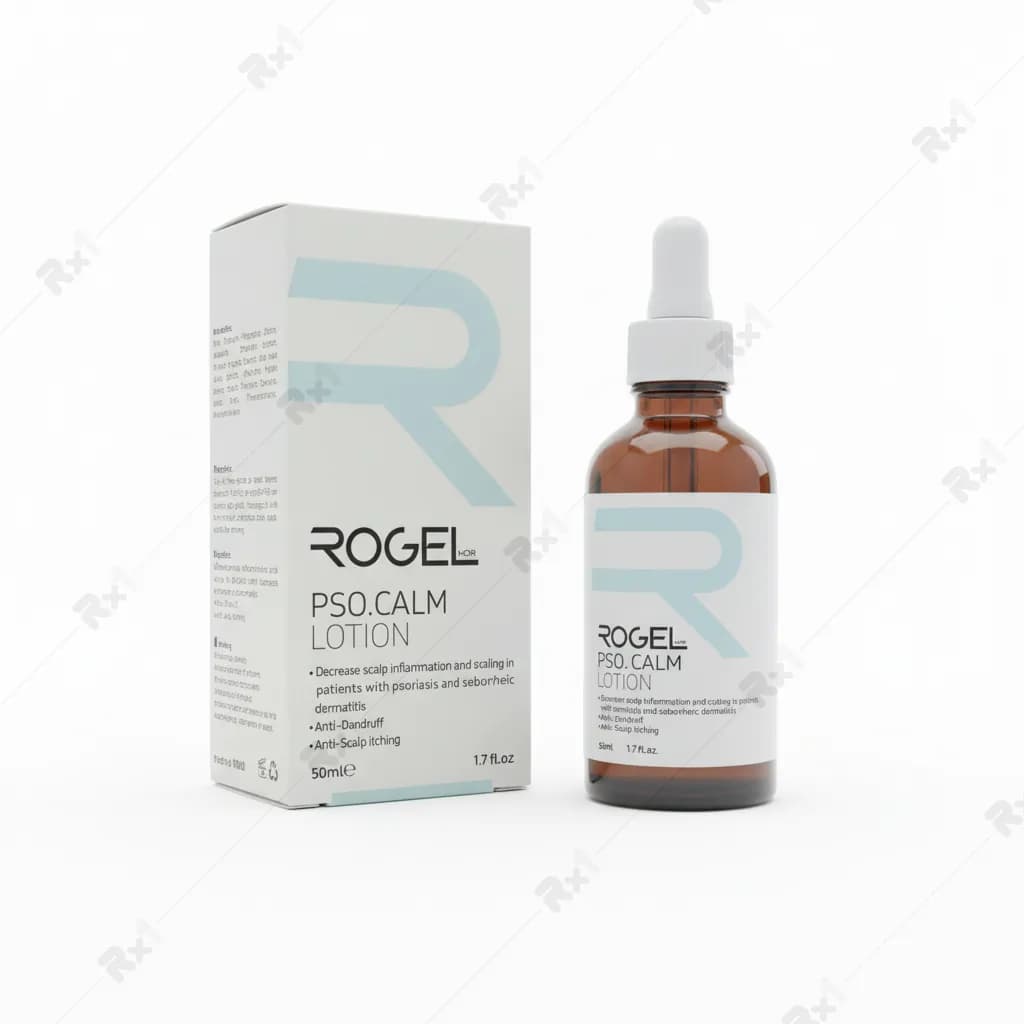 لوسیون پسوریازیس روژل مناسب شوره سر حجم 50 میلی لیتر
