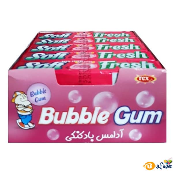 آدامس بادکنکی مغز دار پرستو با طعم توتی فروتی ۲۰ بسته ۵ عددی — تصویر ۷