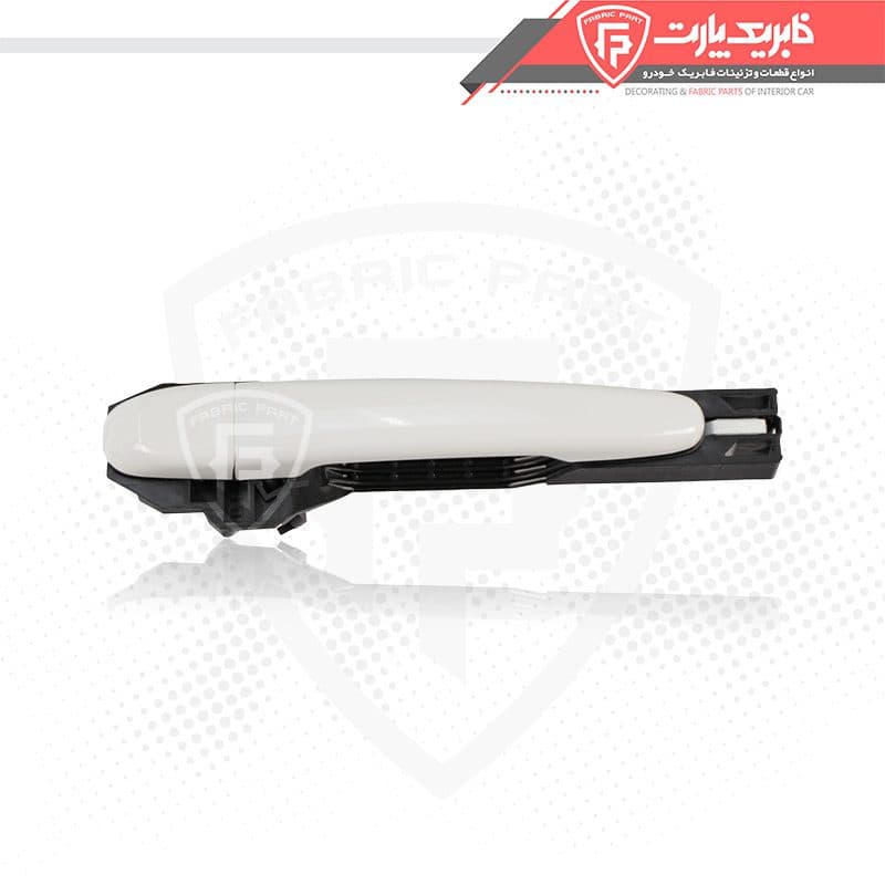 مجموعه دستگیره درب بازکن بیرونی دنا عقب چپ سفید