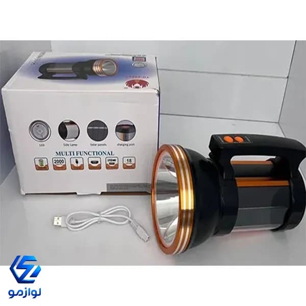 چراغ قوه نگهبانی شارژی خورشیدی TD-6800S — تصویر ۷