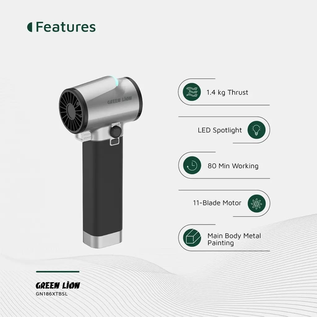 جت فن گرین لاین Green Lion GB-186X Turbo Blower GN186XTBSL — تصویر ۶