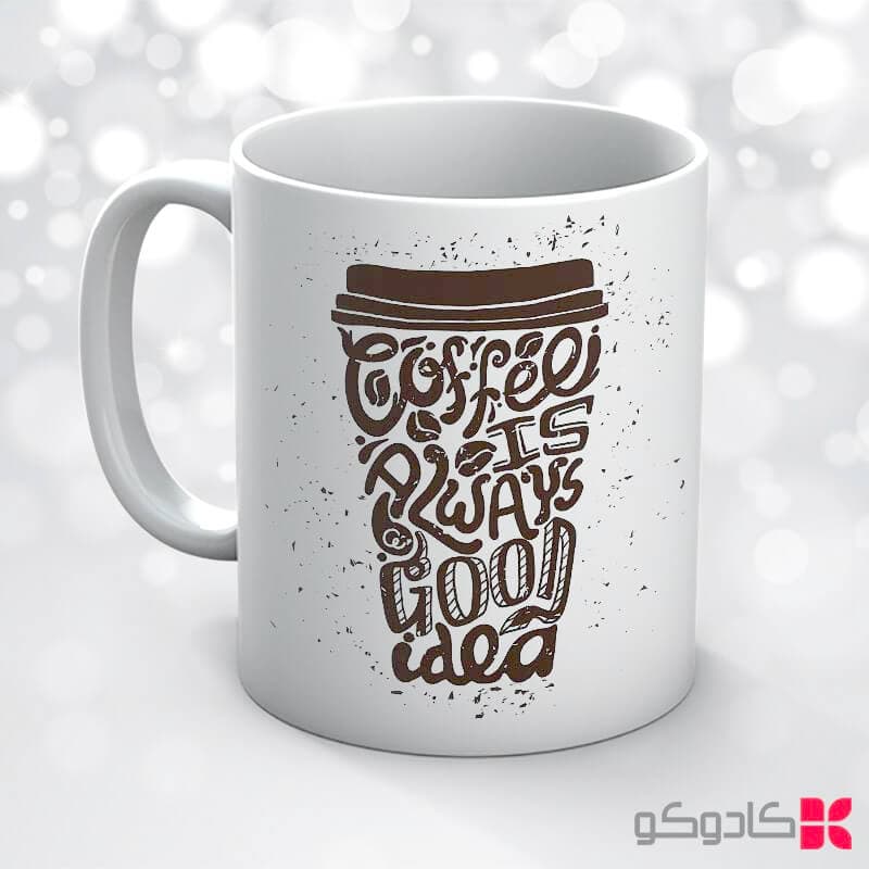 ماگ طرح قهوه کد 66006 — تصویر ۷