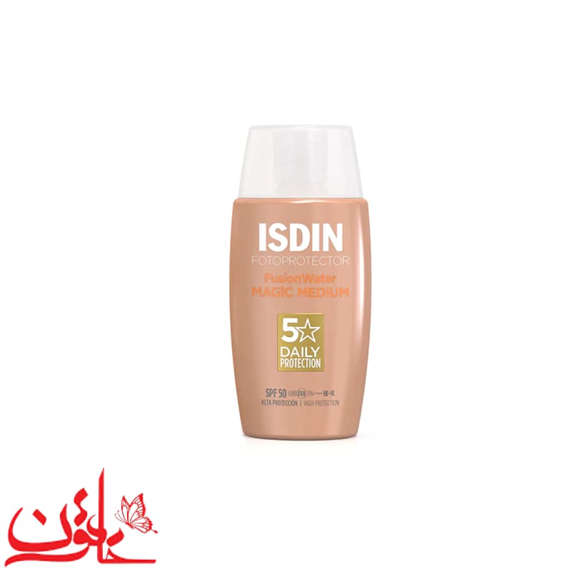 ضدآفتاب رنگی ایزدین فیوژن واتر مدیوم SPF50 حجم 50 میلی لیتر — تصویر ۶