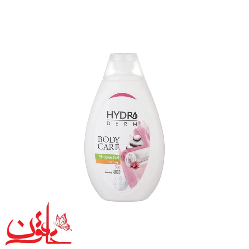 شامپو بدن کرمی هیدرودرم با رایحه اسپا و روغن آرگان حجم 500 میلیلیتر — تصویر ۲
