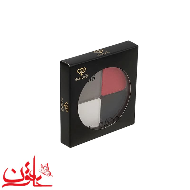 سایه چشم سالوته پرو شماره 604 مدل کریستالی (پالت ۴ رنگ مات) — تصویر ۵