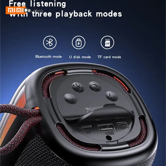 اسپیکر بلوتوثی یسیدو Yesido YSW20 توان 10 وات فلش و رم خور — تصویر ۶
