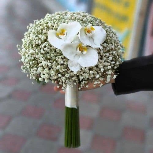 دسته گل عروس و داماد 668 — تصویر ۲