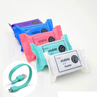 کابل میکرو پاور بانکی پک شکلاتی 20 سانتی کد 2574