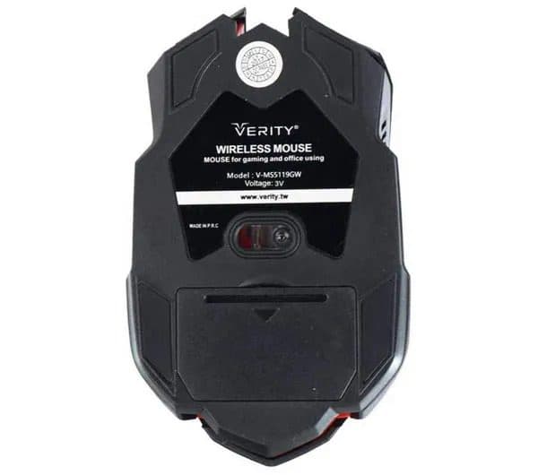 ماوس بی سیم مخصوص بازی وریتی مدل V-MS5119GW ا Verity V-MS5119GW Wireless Gaming Mouse کد 3271 — تصویر ۹