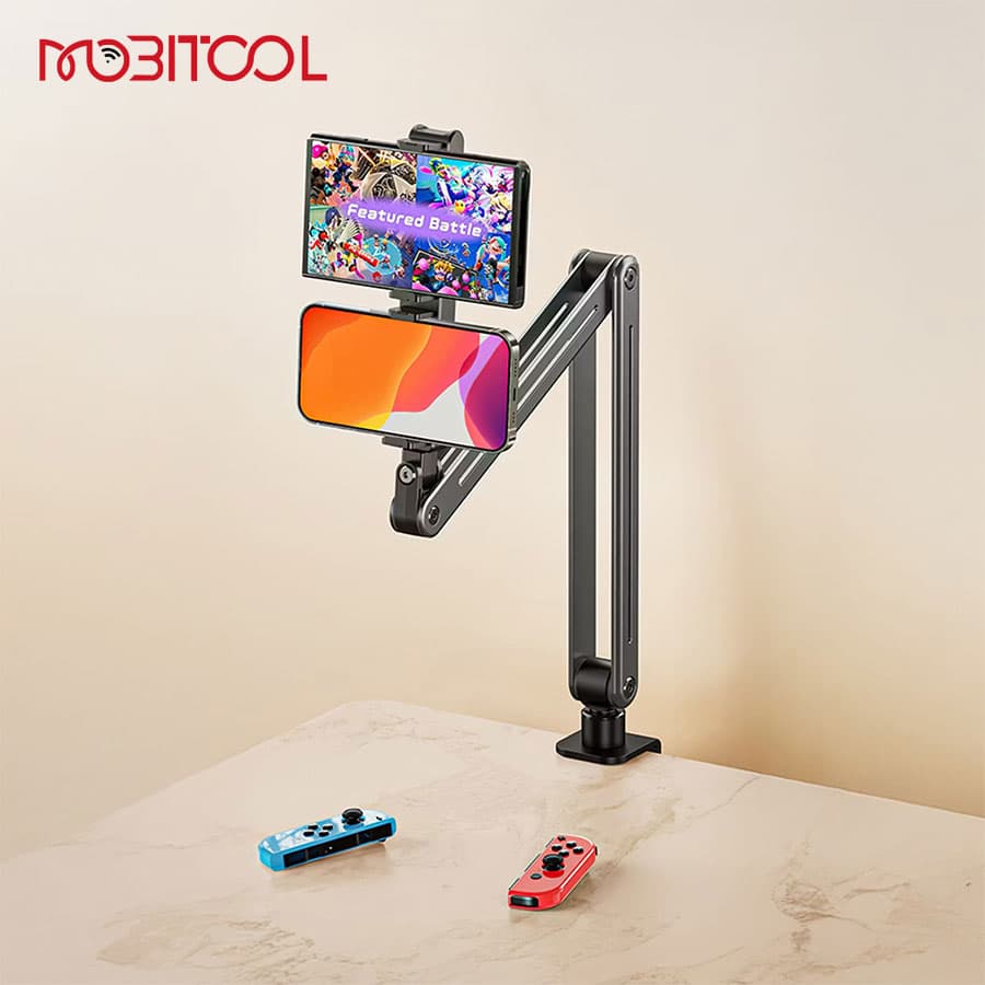 پایه نگهدارنده رومیزی موبایل و تبلت پرودو Porodo Multi-Joint Phone & Tablet Mount PD-HSM22 — تصویر ۶