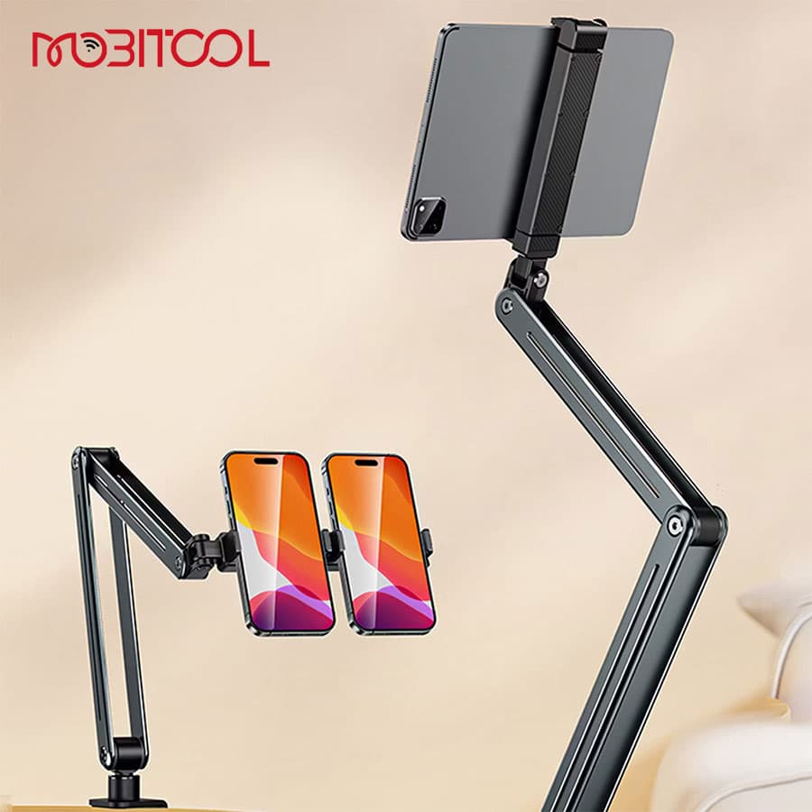پایه نگهدارنده رومیزی موبایل و تبلت پرودو Porodo Multi-Joint Phone & Tablet Mount PD-HSM22 — تصویر ۸