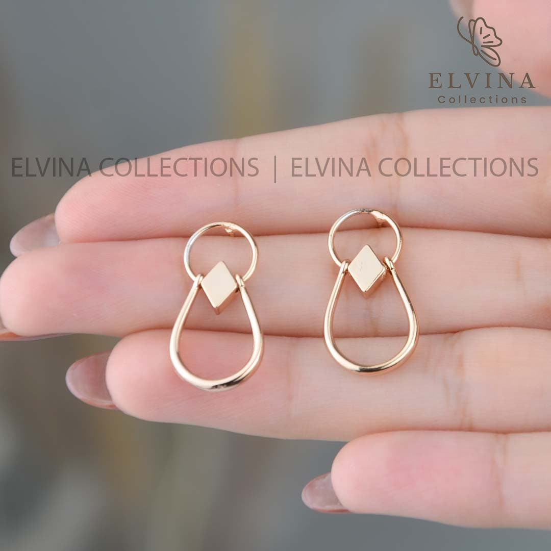 گوشواره ژوپینگ اصل(Xuping) شیک و مینیمال — تصویر ۷