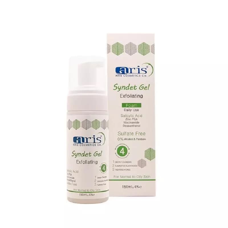 فوم ژل لایه بردار صورت آریس مناسب پوست معمولی تا چرب شماره 4 حجم 150mL