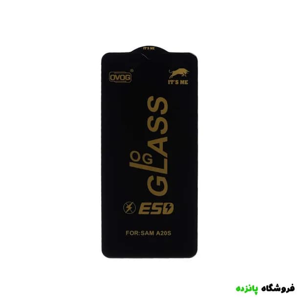 گلس شیشه ای سامسونگ A20s مدل OG – مشکی — تصویر ۲