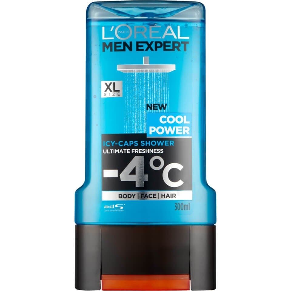 ژل دوش آقایان لورال کول پاور LOreal Cool Power حجم 300 میلی لیتر — تصویر ۲