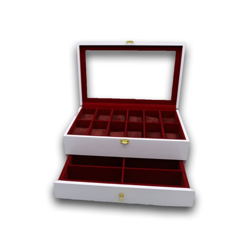 جعبه کلکسیونی 2 طبقه 12 تایی ساعت مچی Collectible Box For Watch — تصویر ۸