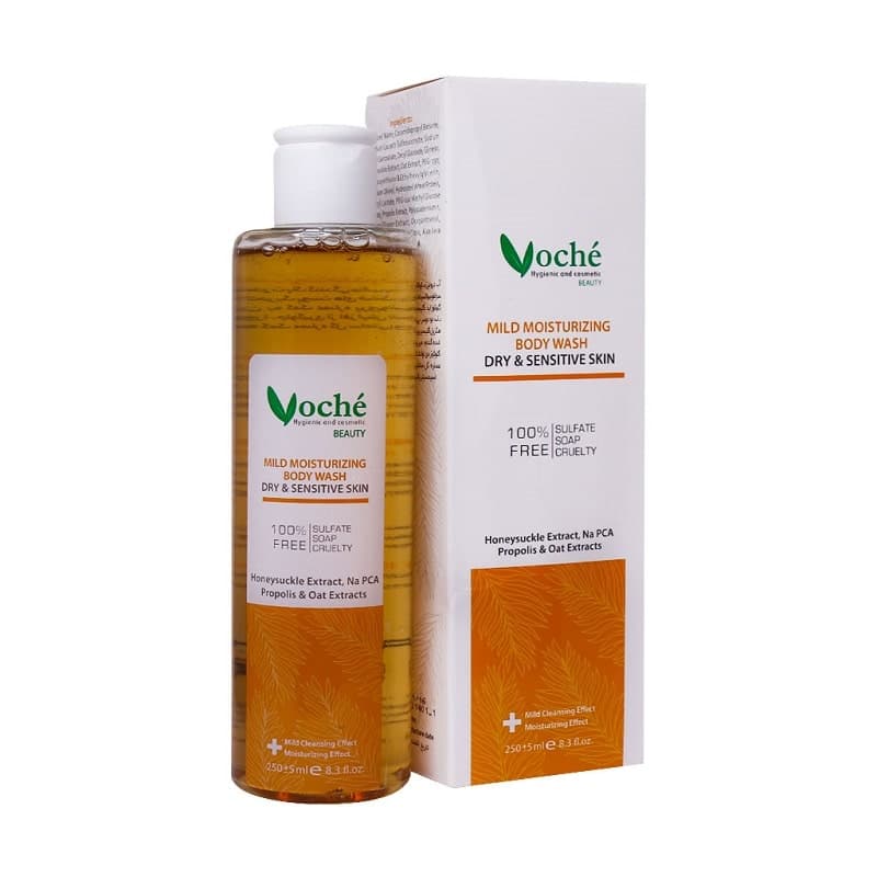شامپو بدن پسوریازیس وچه مناسب پوست خشک و حساس حجم 250mL