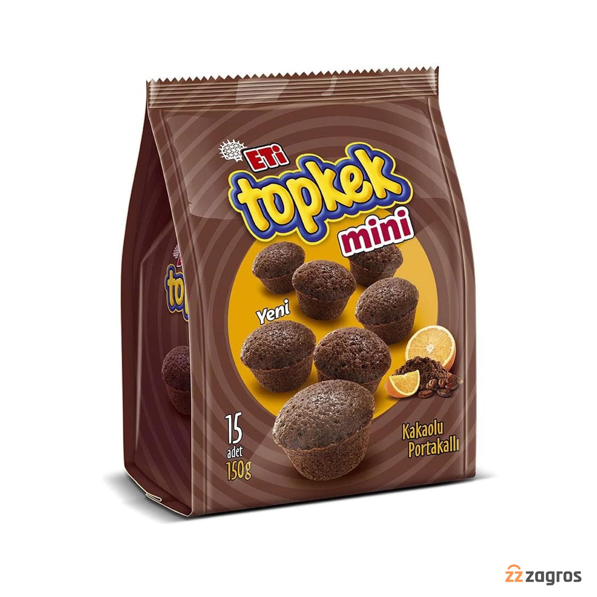 مینی تاپ کیک اتی با طعم کاکائو و پرتقال بسته 15 عددی — تصویر ۳