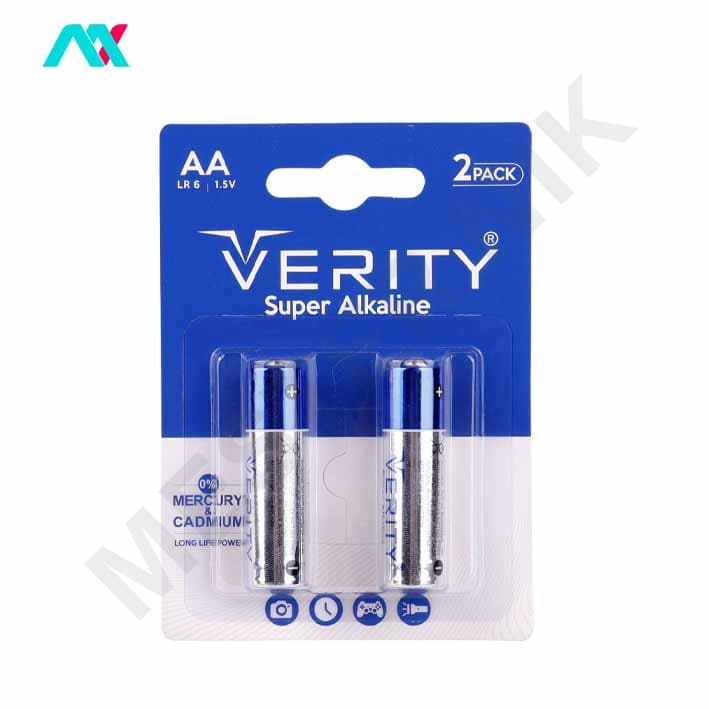 باتری قلمی وریتی Super Alkaline LR6 1.5V بسته دو عددی