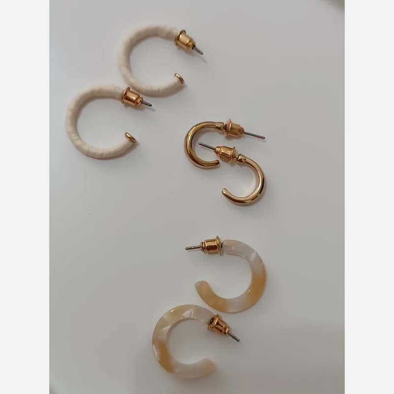 گوشواره میخی 3 عددی — تصویر ۱۱