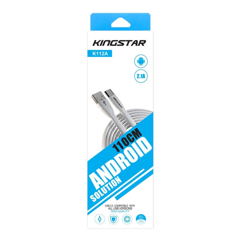 کابل تبدیل USB به MicroUSB کینگ استار مدل K112 A طول 1.2 متر گارانتی متین