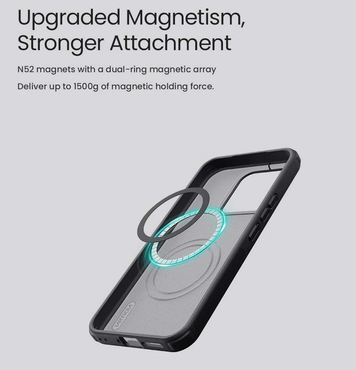 قاب ضدضربه مگنتی Xiaomi 17 Max مارک نیلکین مدل Super Frosted Shield Pro Magnetic — تصویر ۴