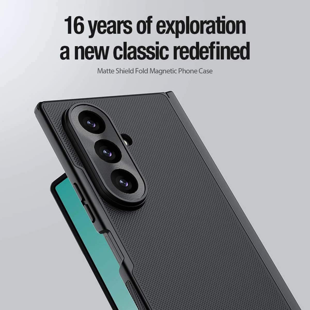 قاب ضدضربه مگنتی Galaxy Z Fold 8 Ultra مارک نیلکین مدل Super Frosted Shield Fold — تصویر ۹