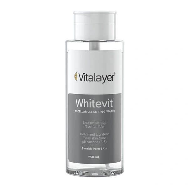 پاککننده آرايش (میسلار) پوست کدر و مستعد لک وایتویت ويتالير 250 ميليليتر Vitalayer — تصویر ۲